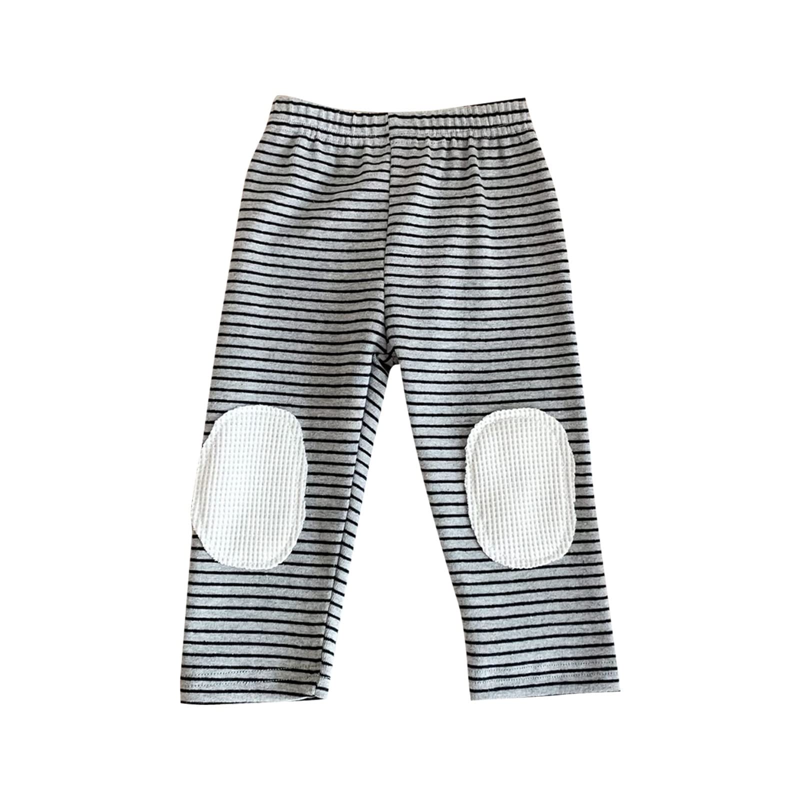 SRTUMEY Organic Cotton Baby Kneepad Pants - Soft Unisex Newborn & Infant Outfits for Playtime & Crawling