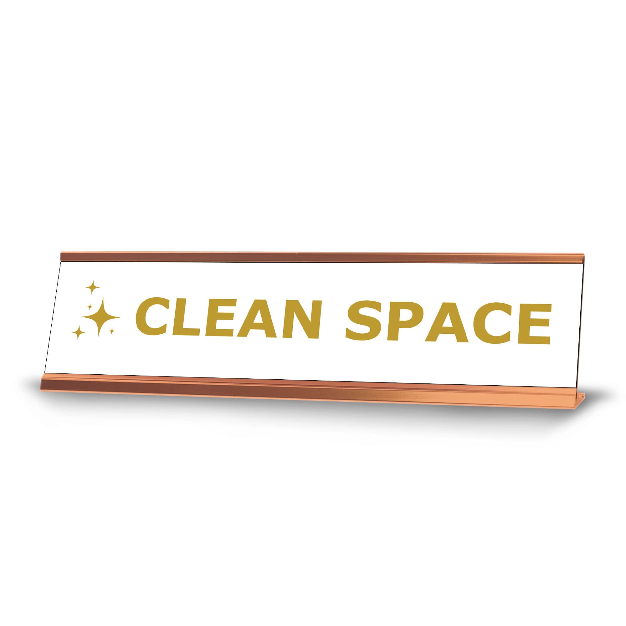 Golden Frame Desk Sign (2x8