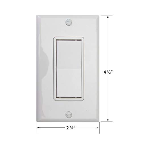 Smart WiFi Dimmer Switch Kit - Wireless Light Control with Remote & Wall Switch for Home, Bedroom, Living Room, Office - Compatible with Alexa & Google Assistant