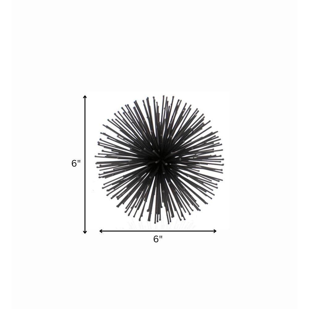 Modern Erizo Urchin Black Sphere Decor - 6