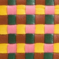 Stylish Bateau Tote Bag - Multi Woven Checker Pattern - Perfect for Beach, Shopping & Daily Use