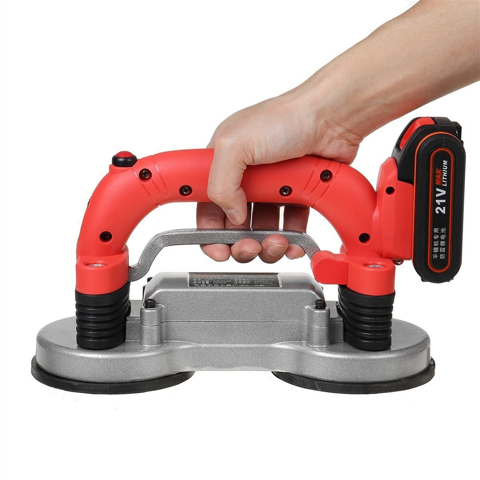 Electric Tile Leveling System 60-120mm - Adjustable Automatic Floor Tile Vibrator with Suction Cup - Professional Tiling Tools for Home Improvement - Perfect for DIY Bathroom, Kitchen & Backsplash Installation