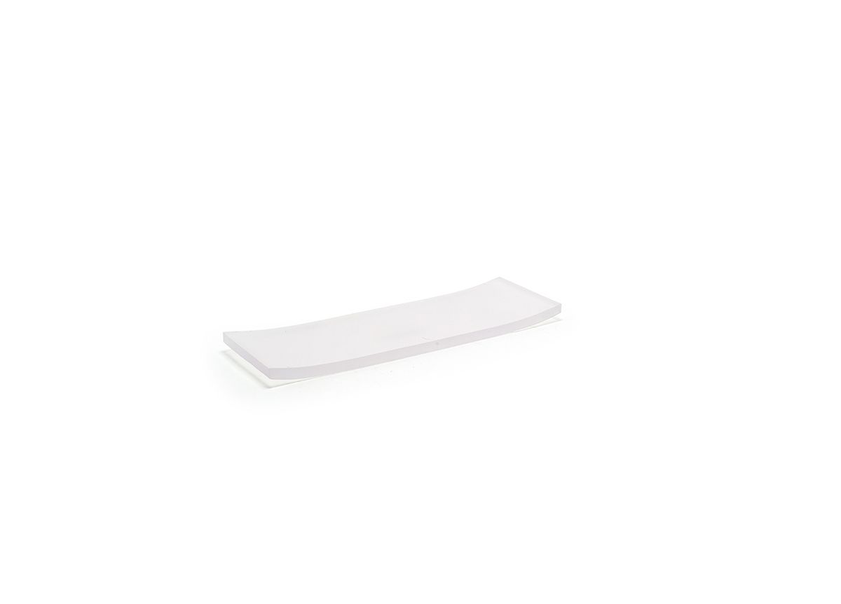 FOH Nassau Tray - 12 x 4 Inches, 6 Pack - Durable Plastic Serving Tray for Parties, Events, and Catering