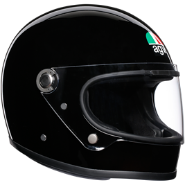 AGV X3000 Mono Black Motorcycle Helmet - DOT & ECE Certified for Safety - Lightweight & Comfortable for Long Rides - Perfect for Street Biking, Racing & Commuting