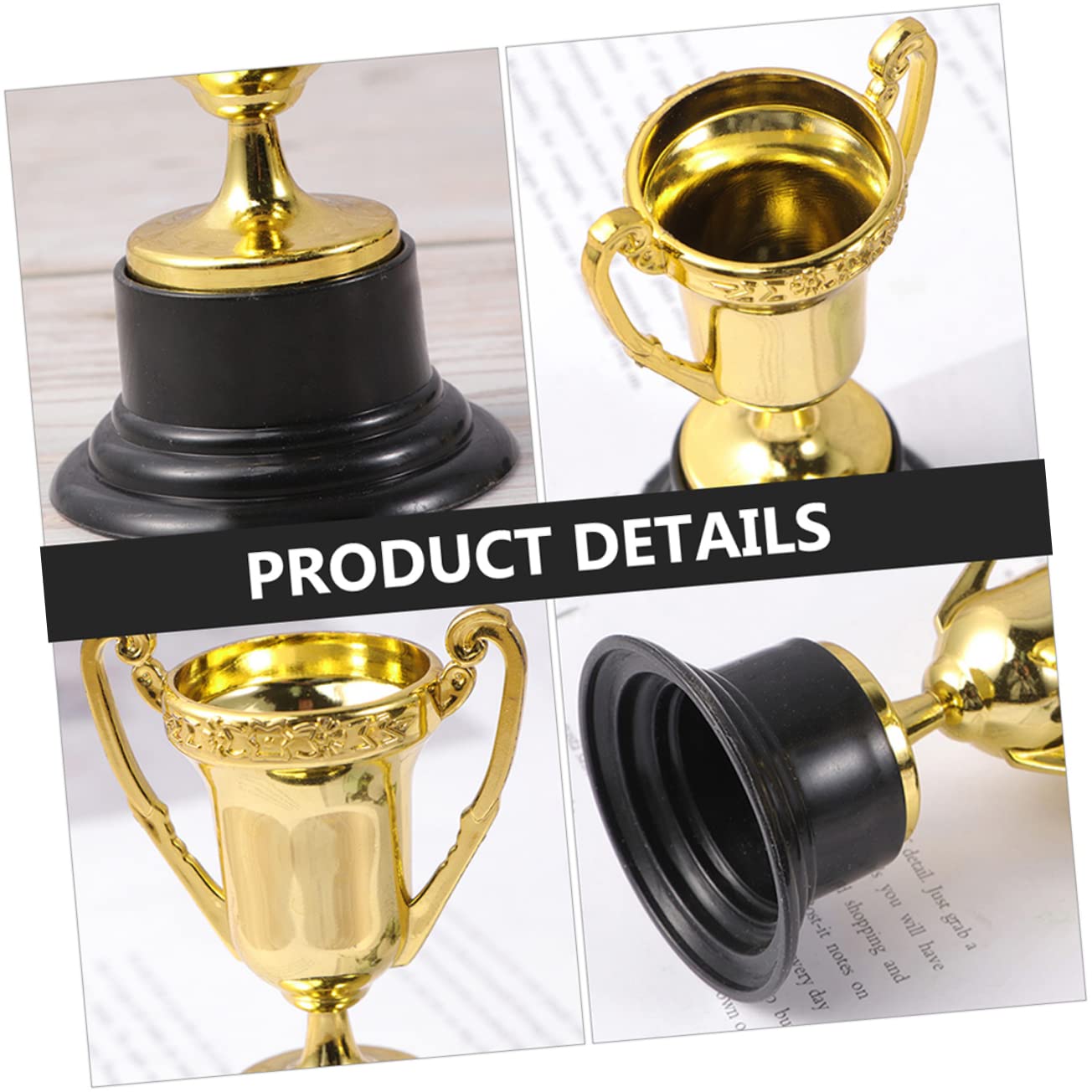 Anneome 40-Piece Kids Trophy Set - Mini Cup Trophies, Awards & Prizes for Children - Reusable Sports & Academic Achievement Trophies - Perfect for School, Sports, and Classroom Rewards
