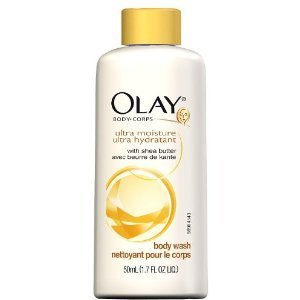 Olay Ultra Moisture Body Wash with Shea Butter - 1.7 oz (5 Pack) | Hydrating & Nourishing Shower Gel for Dry Skin | Perfect for Daily Use, Travel & Gym