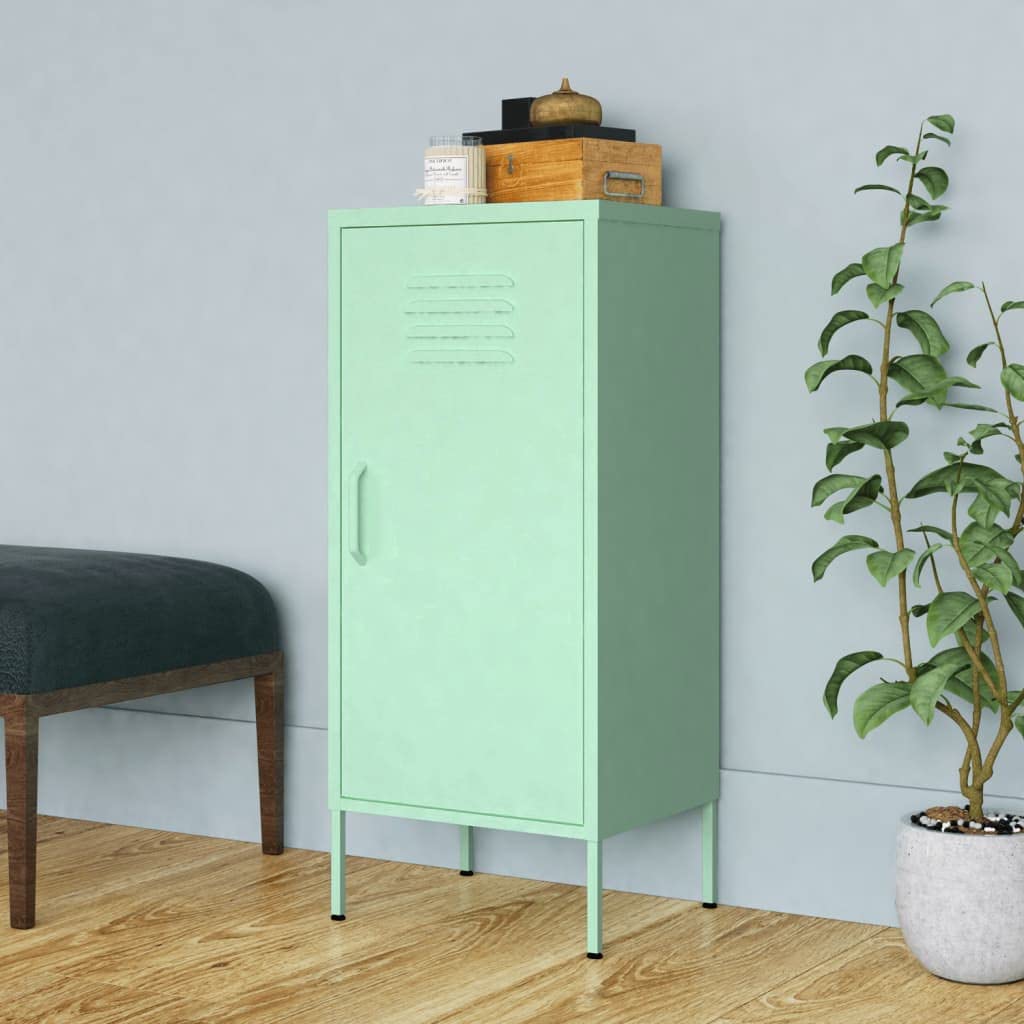 Steel Storage Cabinet with Single Door & 2 Adjustable Shelves - 16.7