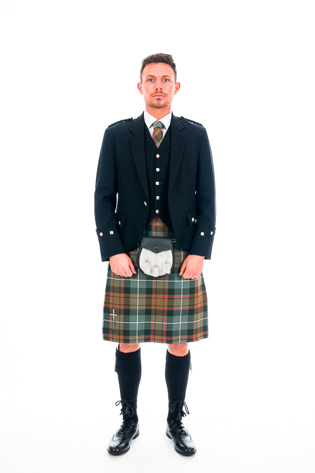 Black Argyll Outfit - Traditional Scottish Kilt Suit for Men | Perfect for Weddings, Highland Games & Formal Events