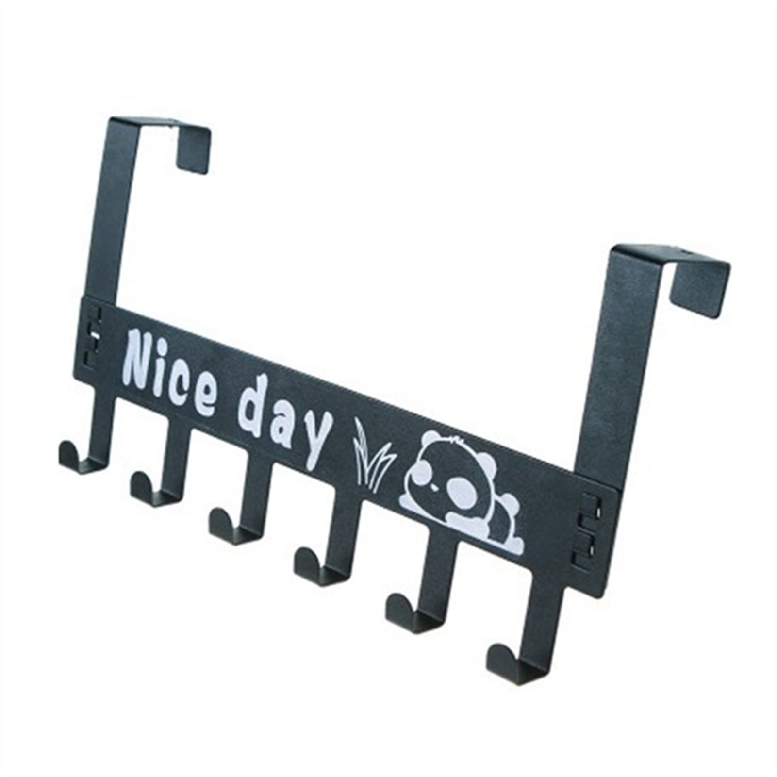 Wall Mounted Metal Coat Rack Organizer - Space Saving Hooks for Hats, Coats & Umbrellas | Perfect for Hallway, Bedroom Door, Kitchen & Bathroom Organization