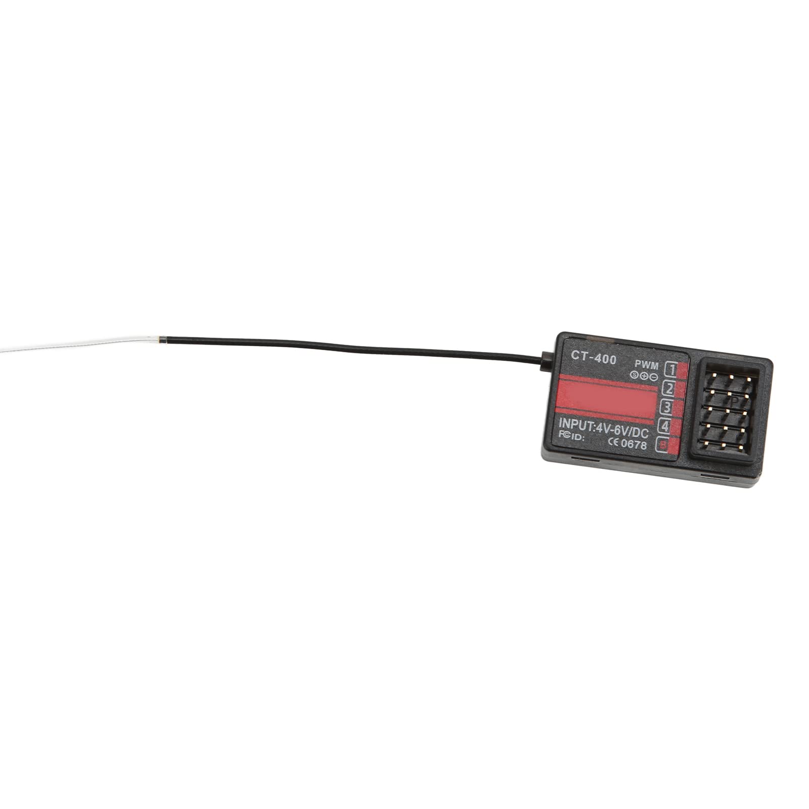 HOTRC CT-400 RC Receiver - High Quality Plastic Remote Control Receiver for HOTRC CT-400 - Compatible with RC Cars, Drones, and Boats
