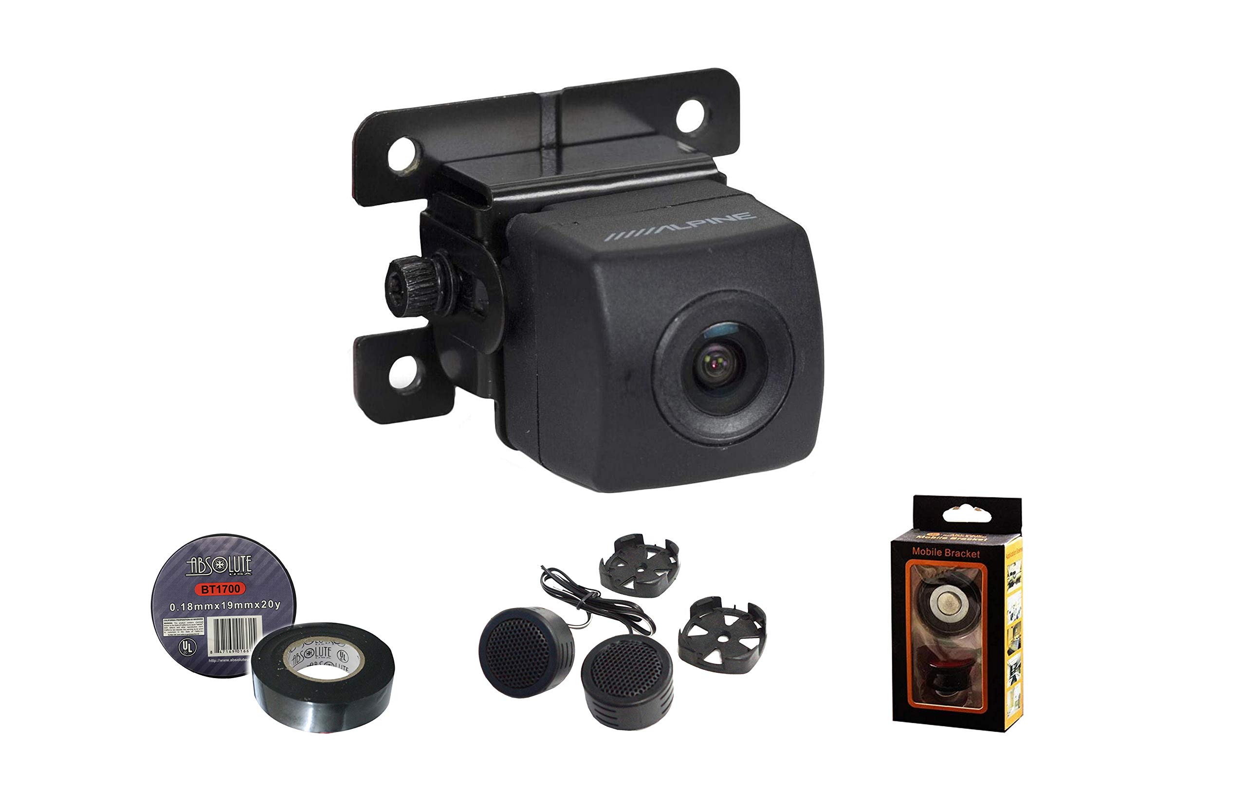 Alpine HCEC114 Universal Rear View Backup Camera System for Cars - HD Night Vision, Waterproof, Easy Installation - Perfect for Parking, Reversing & Trailers