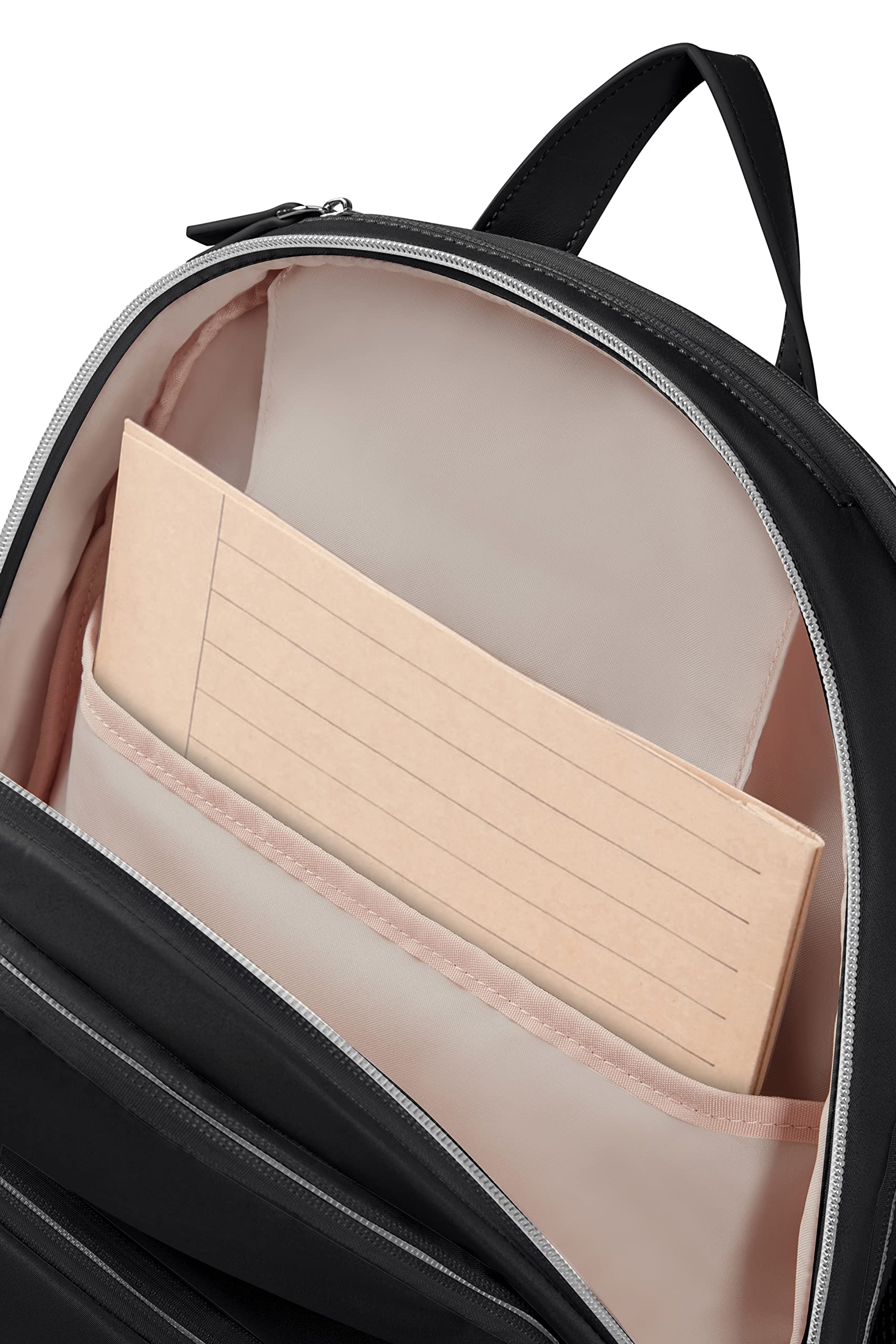 Samsonite Women's 15.6 Inch Laptop Backpack - Lightweight Business Travel Backpack with USB Charging Port, Water-Resistant & Spacious Design (Black, 19L) - Perfect for Work Commute, College & Airplane Carry-On