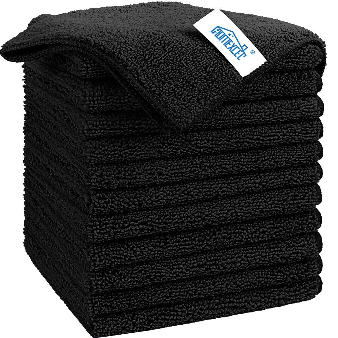 Premium Microfiber Cleaning Cloths 12 Pack - Ultra Absorbent, Lint & Scratch Free - 11.5