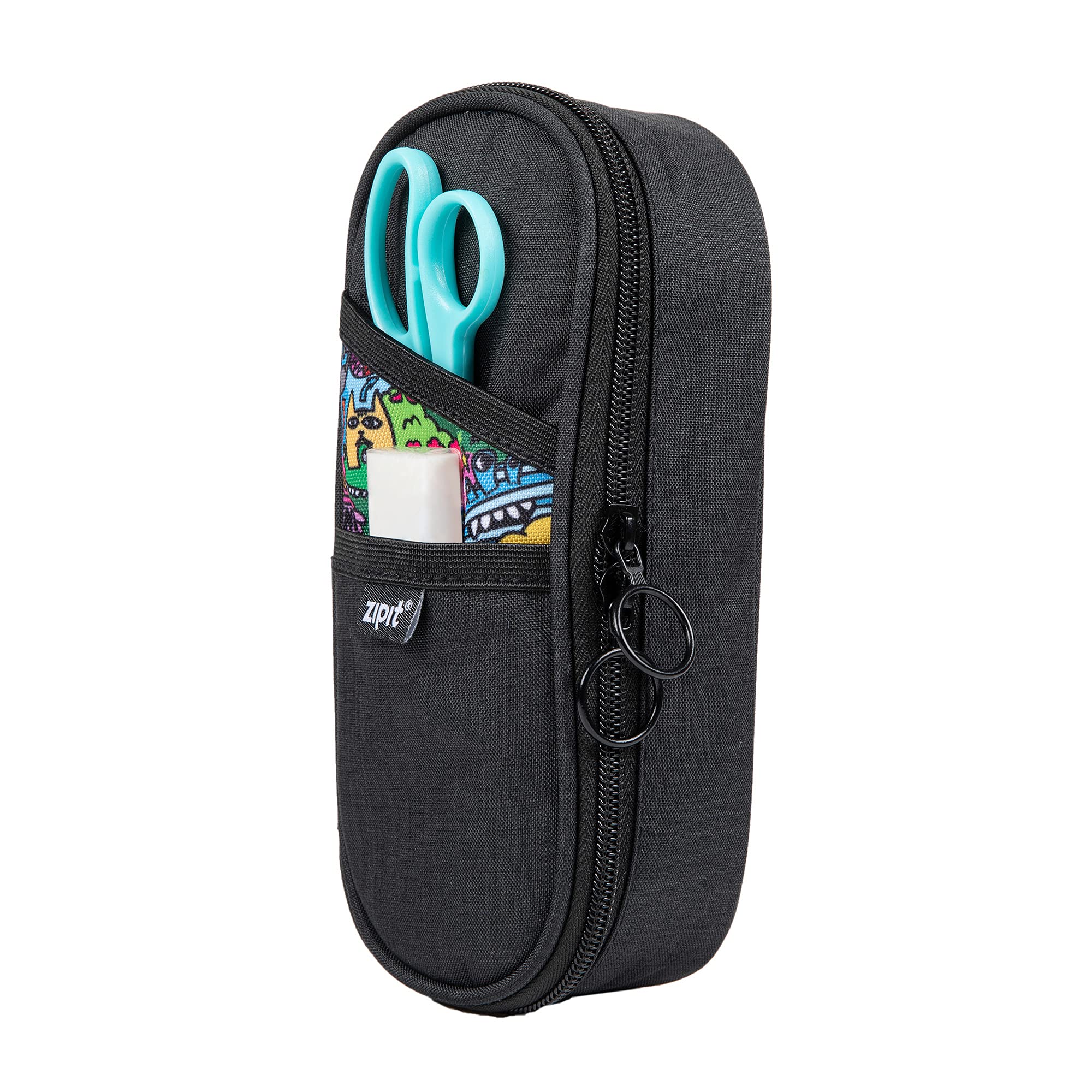 ZIPIT Essentials Pencil Case for Adults - Stylish Pen Organizer Pouch for School, Office & Travel - Perfect for Students, Teachers & Professionals
