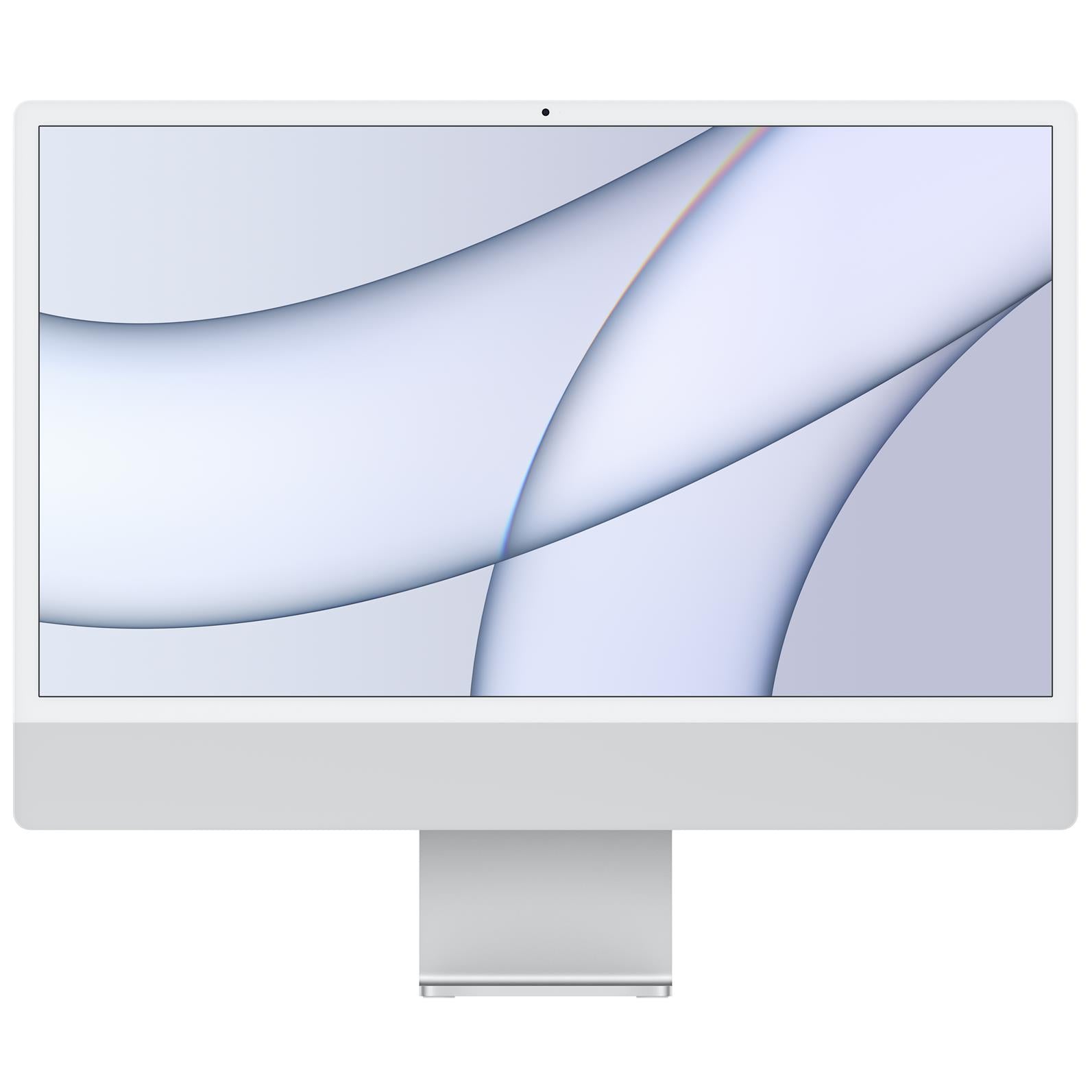 Apple iMac 24-inch (2021) with Retina 4.5K Display, M1 Chip, 7-Core GPU, 256GB SSD - Silver | All-in-One Desktop Computer for Home Office, Graphic Design & Video Editing