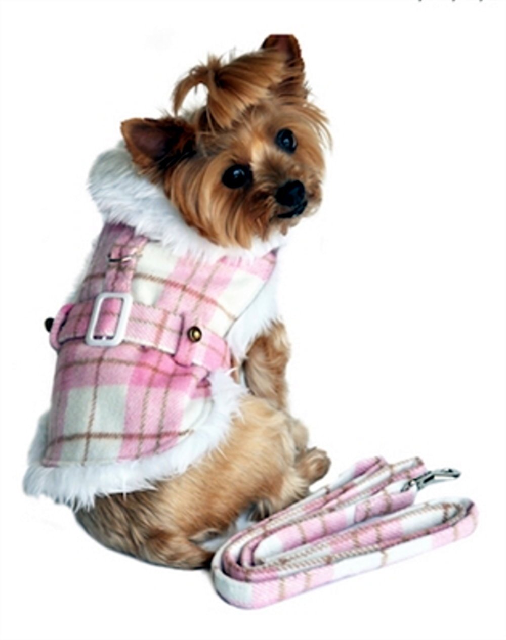 Stylish Pink Plaid Dog Coat - Waterproof & Warm Winter Jacket for Small to Medium Dogs - Perfect for Outdoor Walks, Park Visits, and Cold Weather Adventures