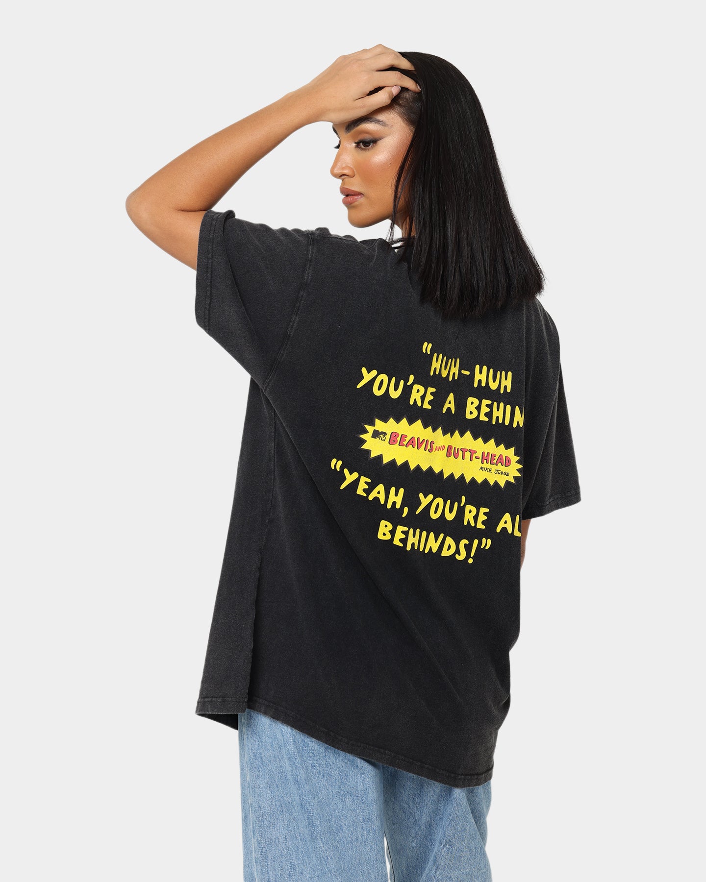Vintage Beavis & Butthead Graphic T-Shirt - Black Retro Cartoon Tee for Men & Women - Perfect for Casual Wear, Fan Merchandise & 90s Nostalgia