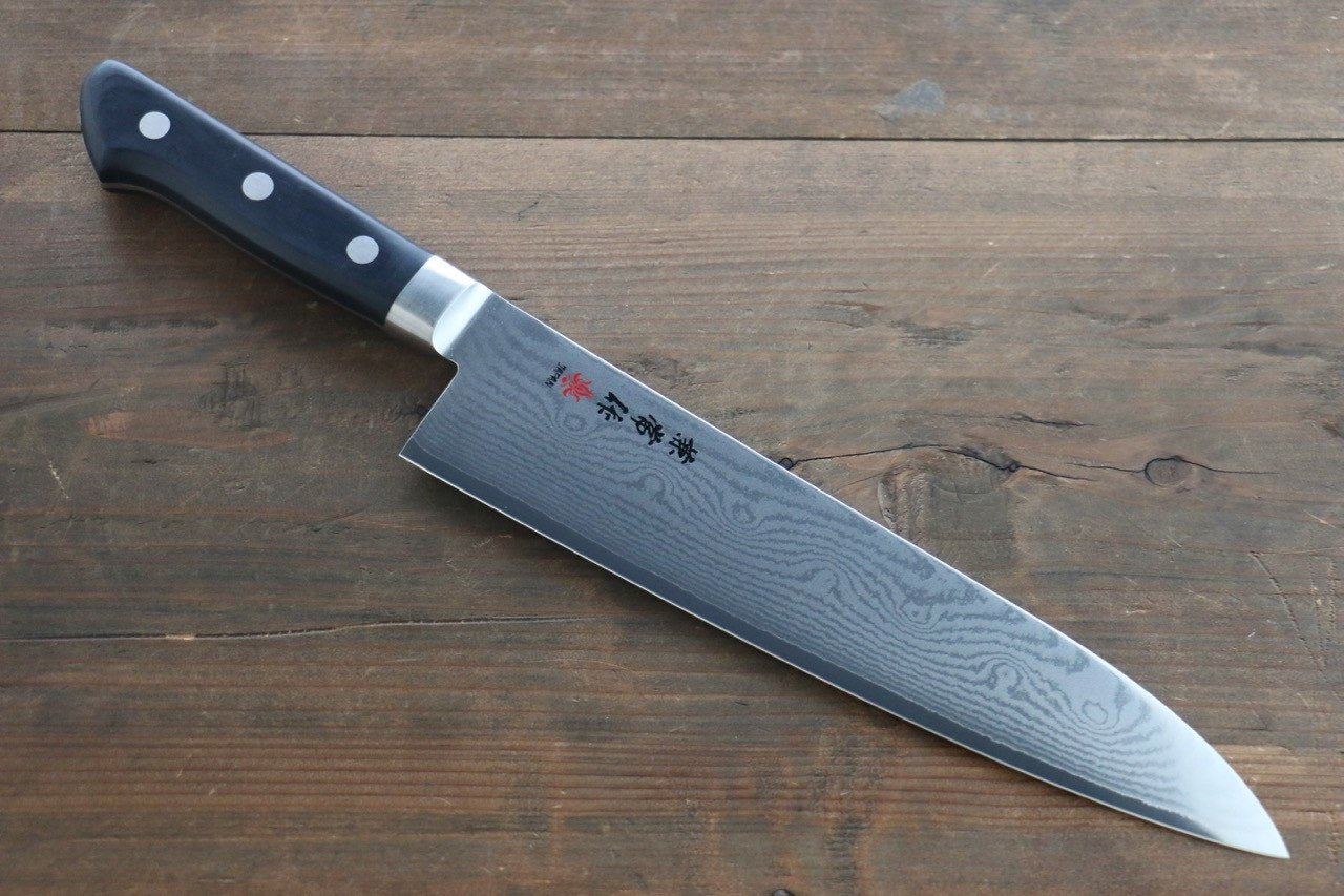 Premium Kanetsune VG10 33-Layer Damascus Gyuto Chef Knife 240mm - Japanese Kitchen Knife with Ergonomic Plastic Handle - Perfect for Slicing, Dicing & Professional Cooking