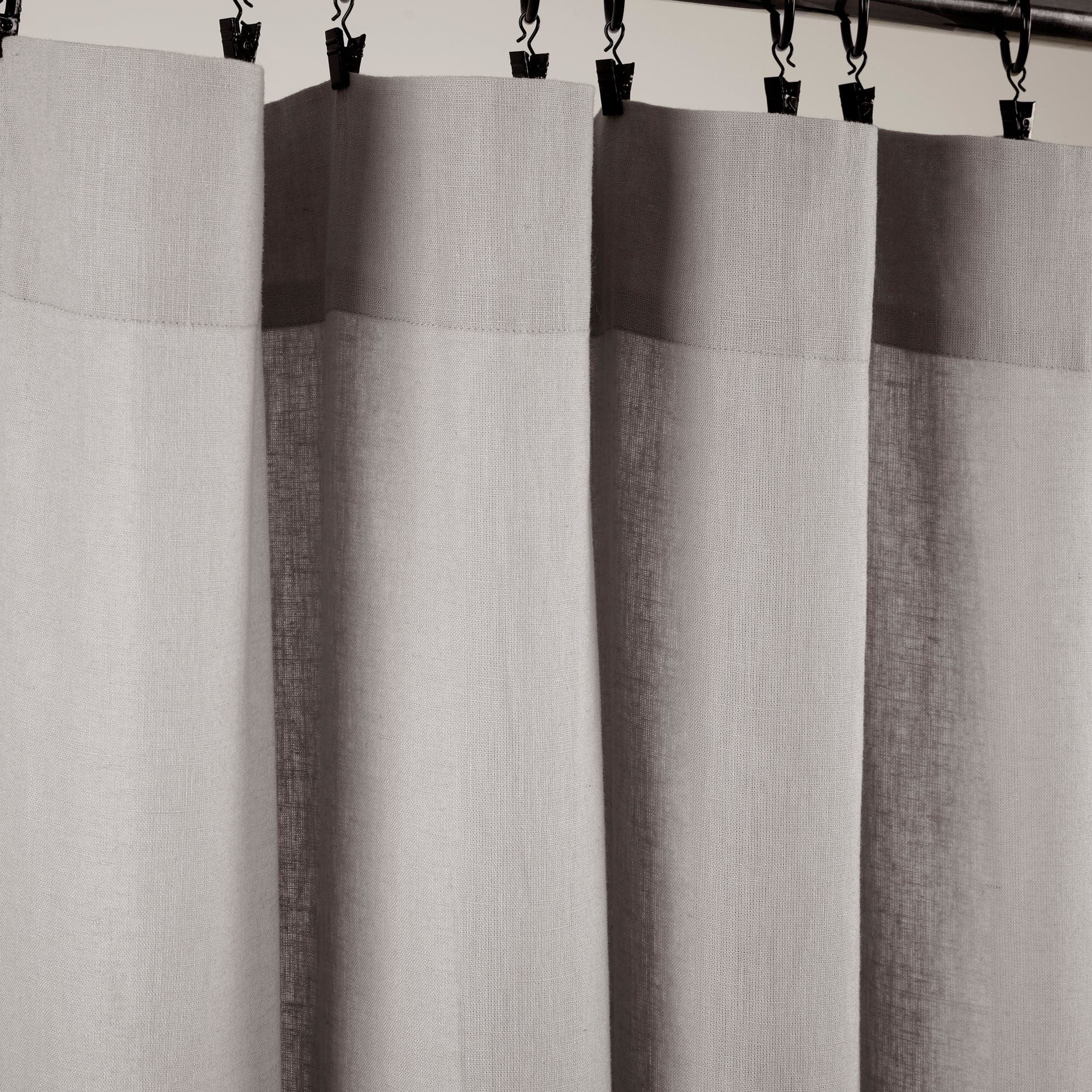 Premium Belgian Flax Prewashed Linen & Cotton Blend Curtain Panel - Elegant Window Treatment for Living Room, Bedroom & Home Decor