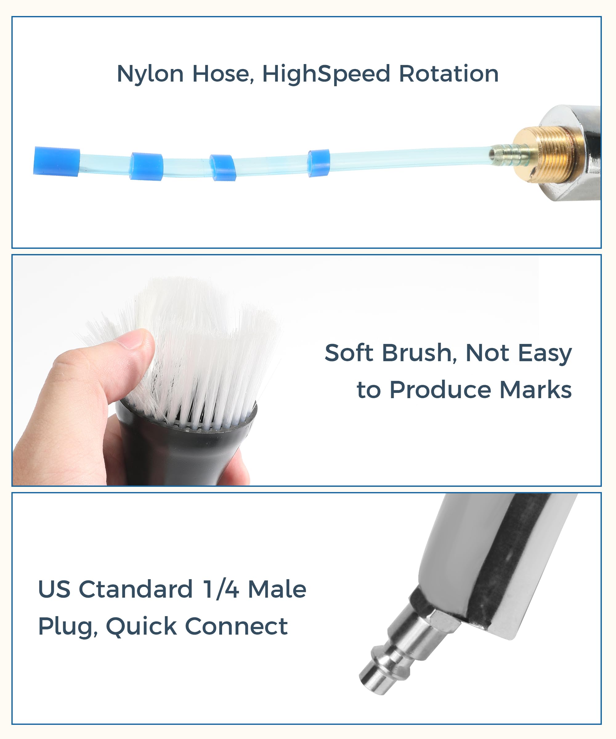 **Ultra Air Blaster - High Pressure Air Blow Gun with 2 Nozzles for Car Cleaning, Upholstery & Interior Detailing | Perfect for Car Accessories, Carpets & Seats**