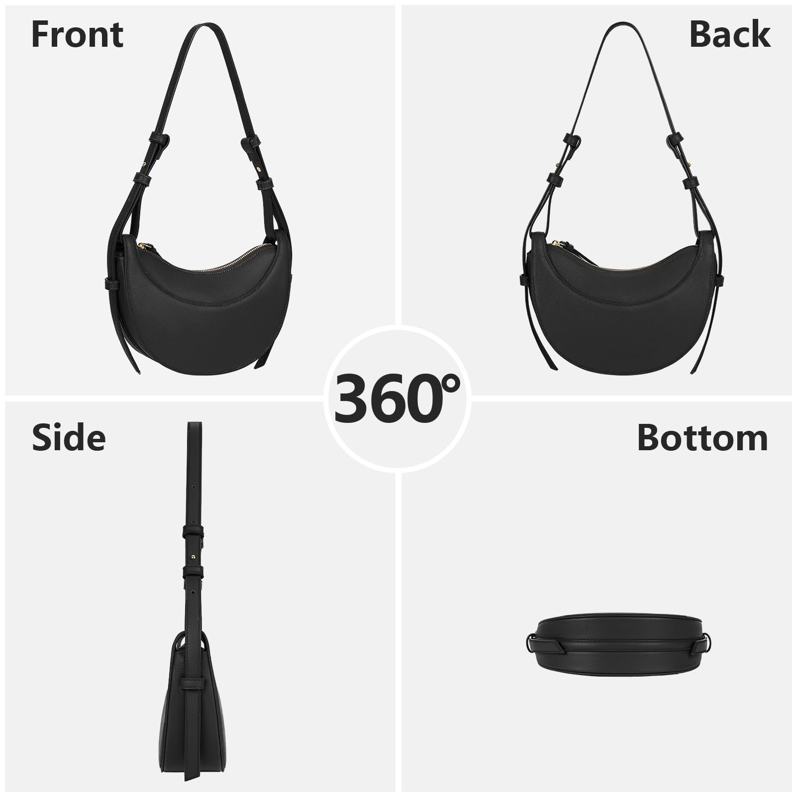 Stylish Women's Saddle Shoulder Bag - Trendy Crescent Crossbody Purse & Hobo Handbag for Everyday Use, Travel, and Casual Outings