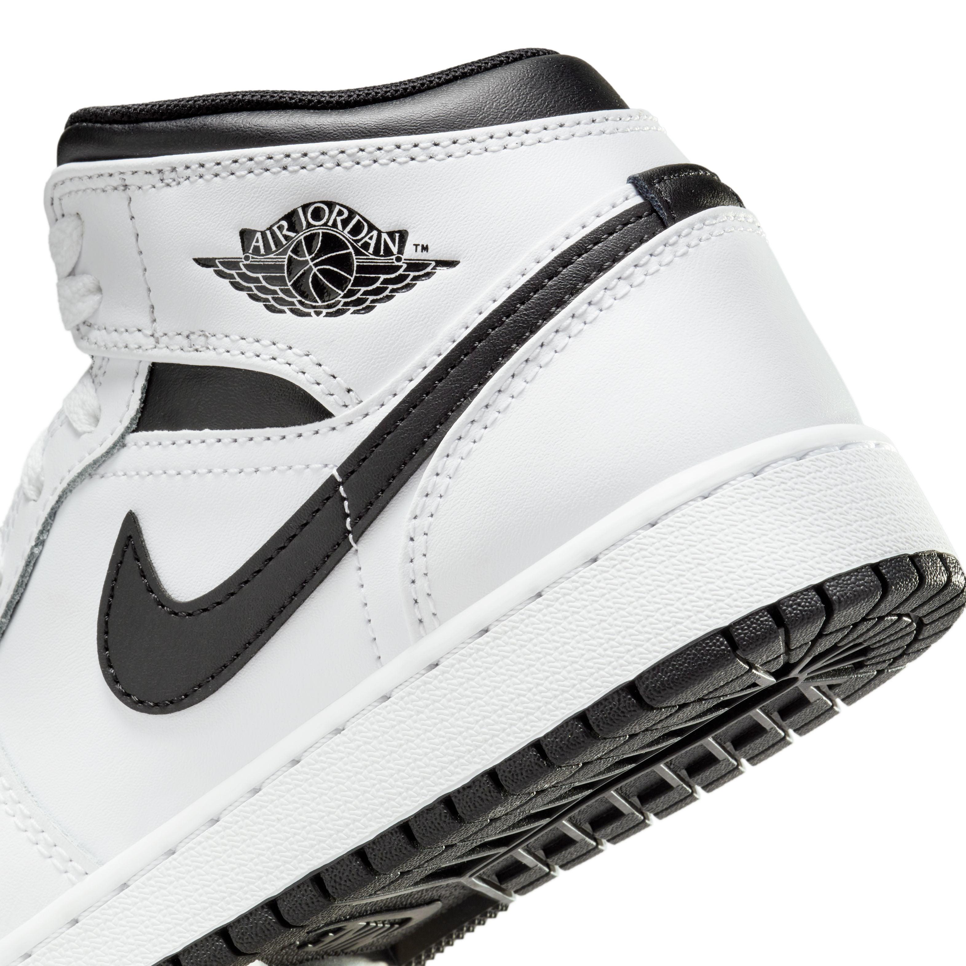 Kids Air Jordan 1 Mid Sneakers - White Basketball Shoes for Boys & Girls - Perfect for School, Sports & Casual Wear
