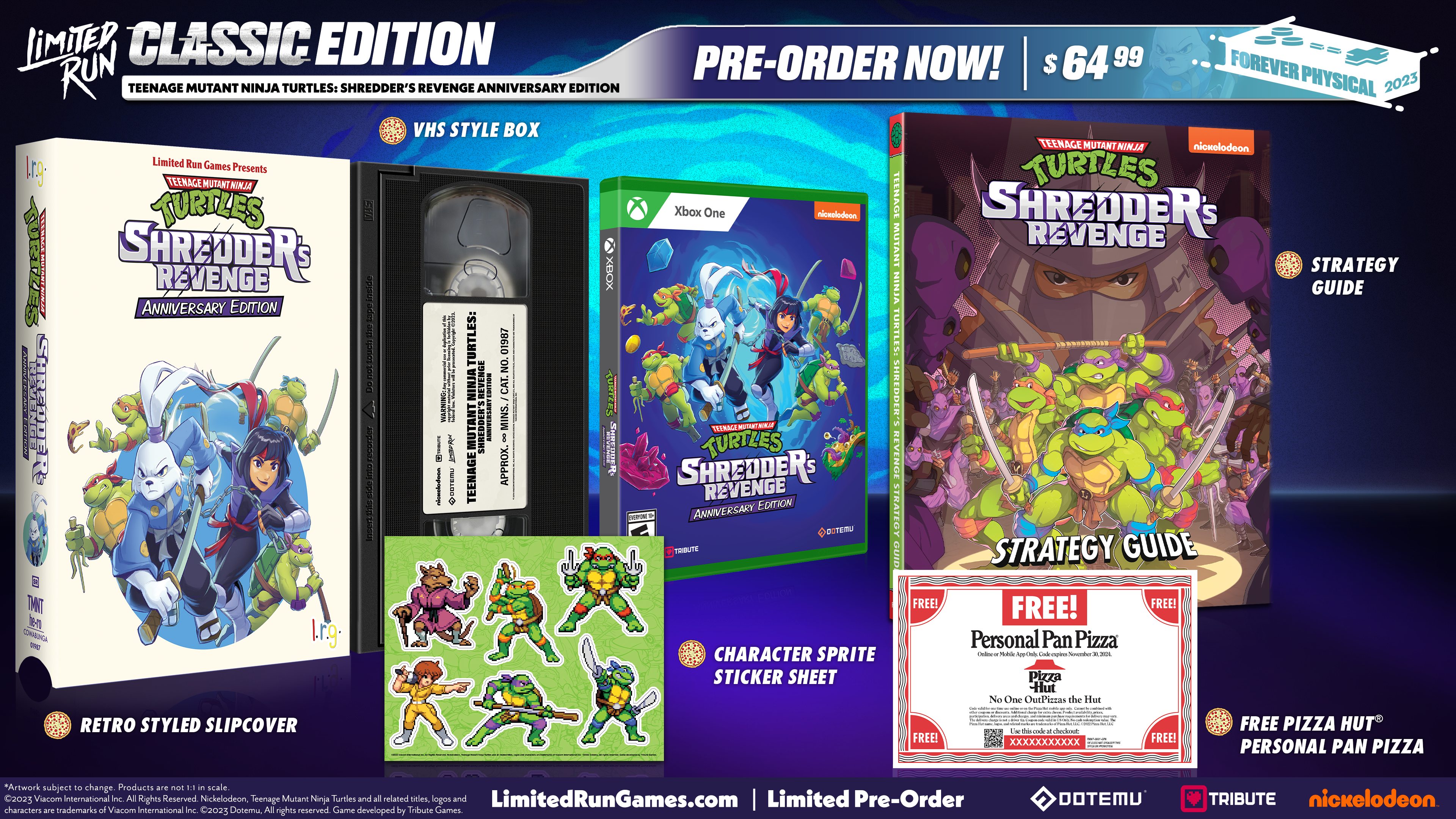 Teenage Mutant Ninja Turtles: Shredder's Revenge Anniversary Edition for Xbox One - Classic Arcade-Style Beat 'Em Up Game for Family Fun & Retro Gaming Nights