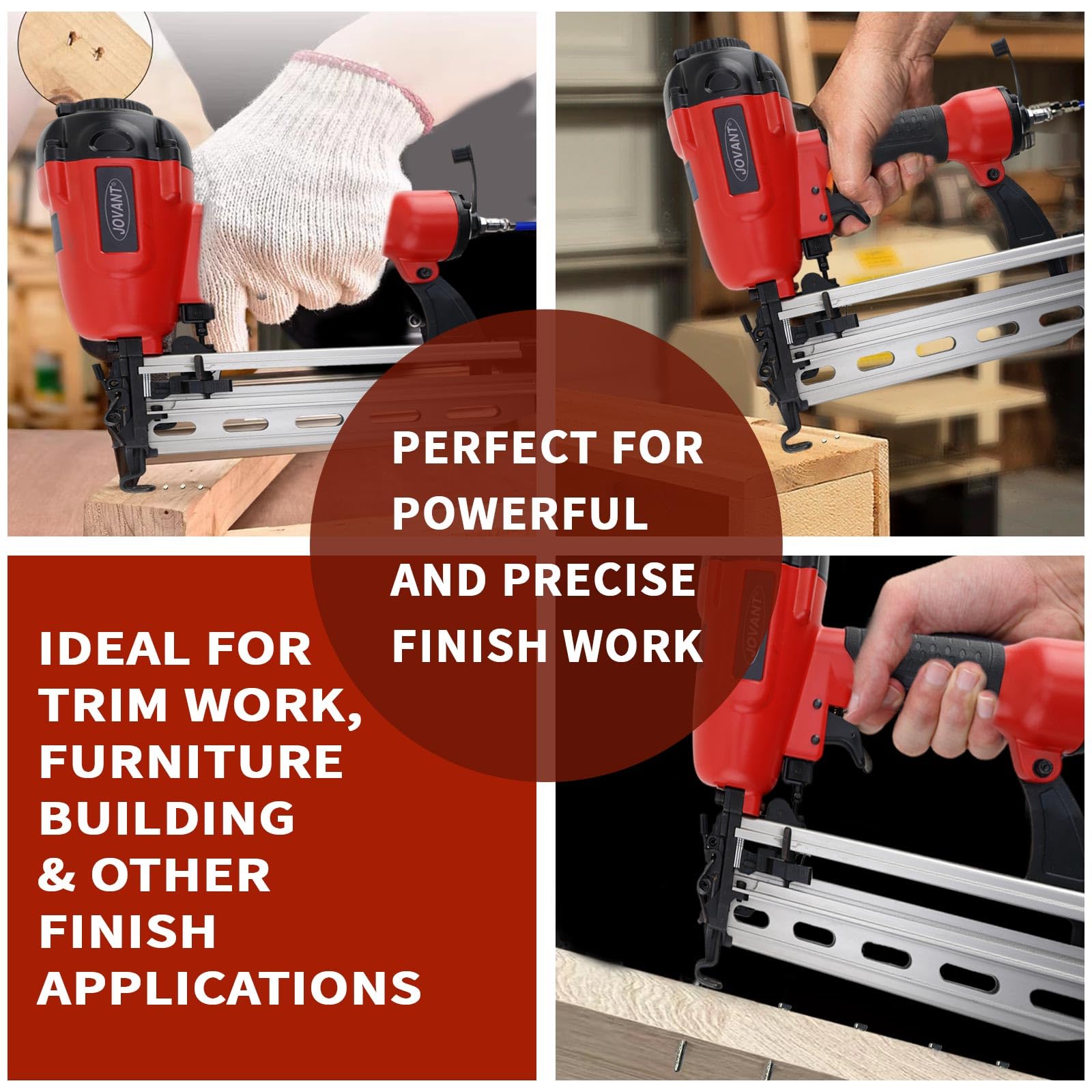 16Gauge Pneumatic Finish Nailer Gun - Fits 3/4
