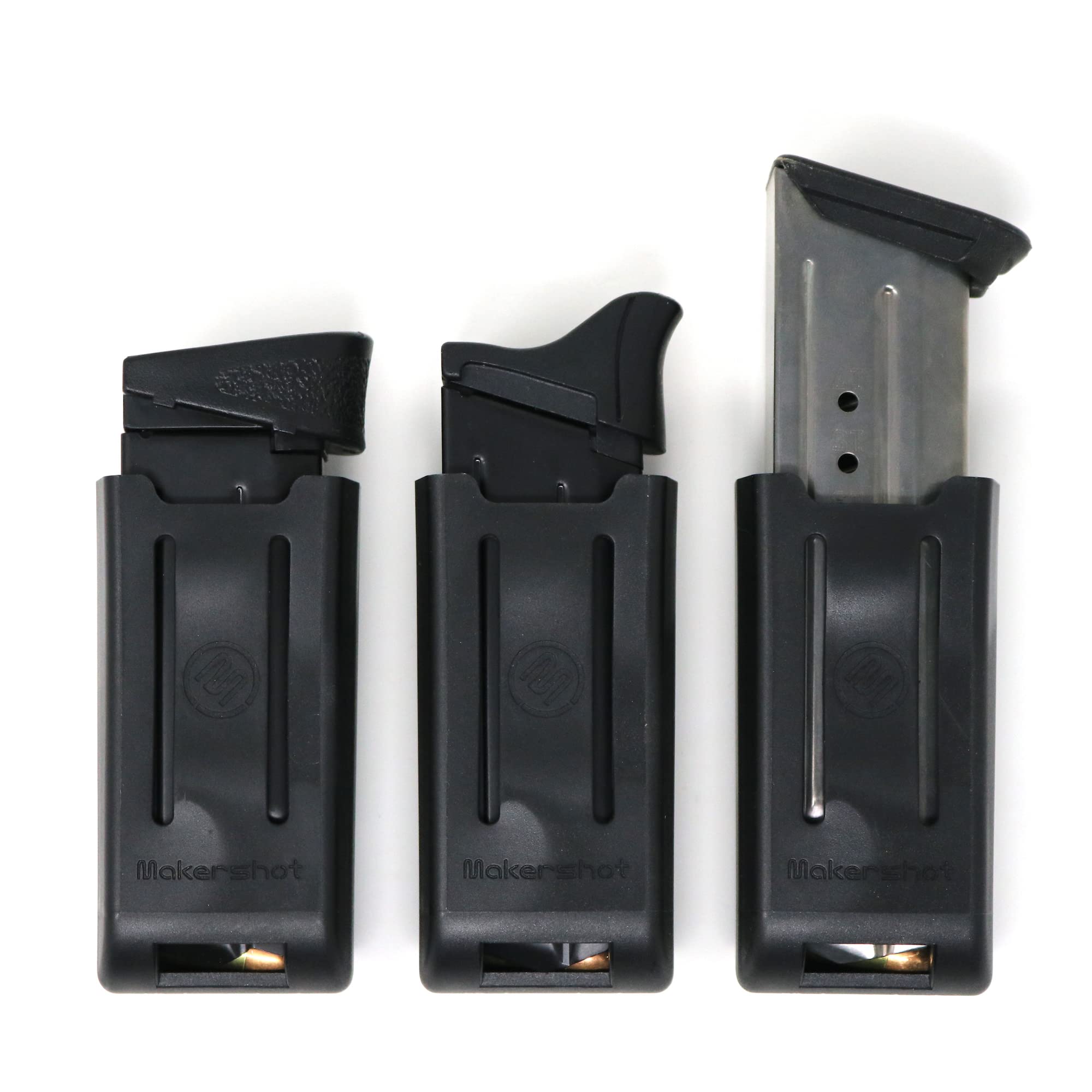 MakerShot Magazine Carrier - Tactical Gun Belt Magazine Holster for Handgun & Pistol | Durable Ammo Storage & Clip Holder | Perfect for Range Shooting, Hunting & Tactical Training | Tactical Gear & Belt Accessories