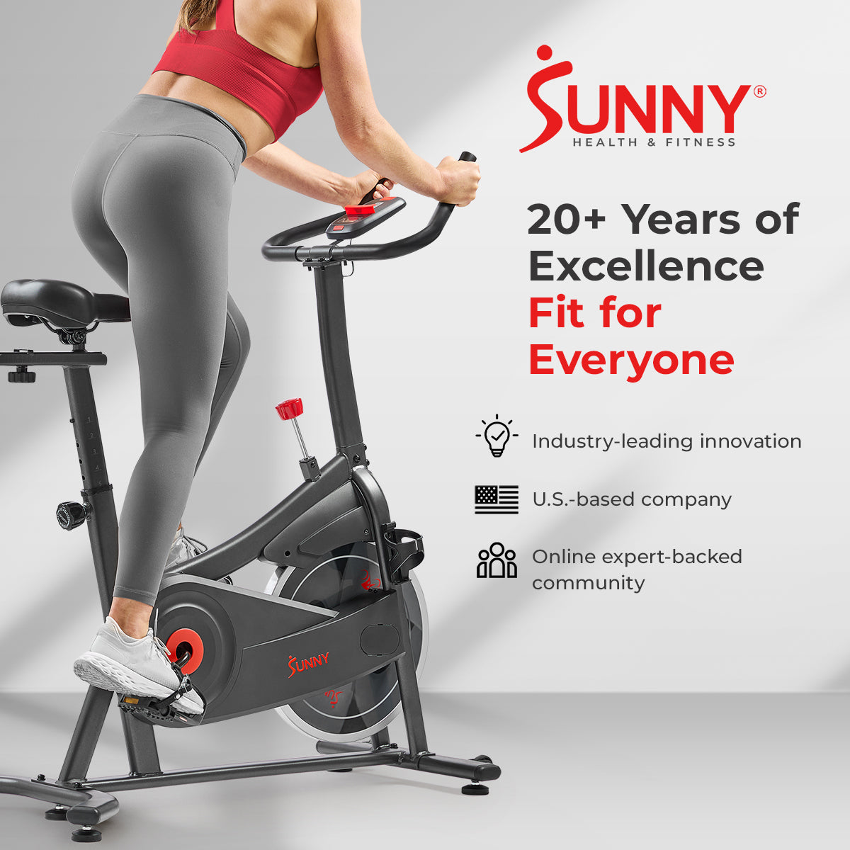 Active 100 Smart Magnetic Indoor Cycling Exercise Bike - Stationary Bike for Home Workouts & Cardio Training