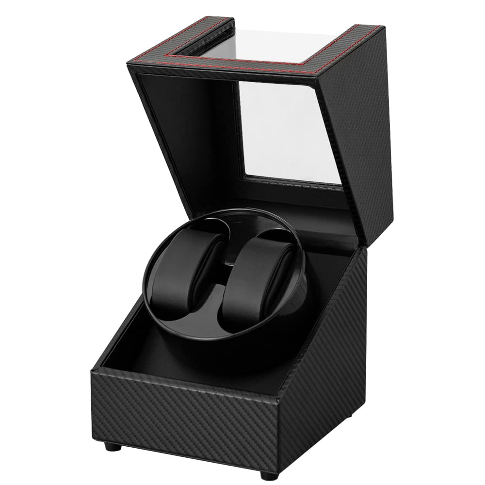 Premium Automatic Watch Winder Box - Dual Quiet Japanese Mabuchi Motor for Men & Women | Perfect for Rolex, Omega & Luxury Watch Storage | Home, Office & Travel Use