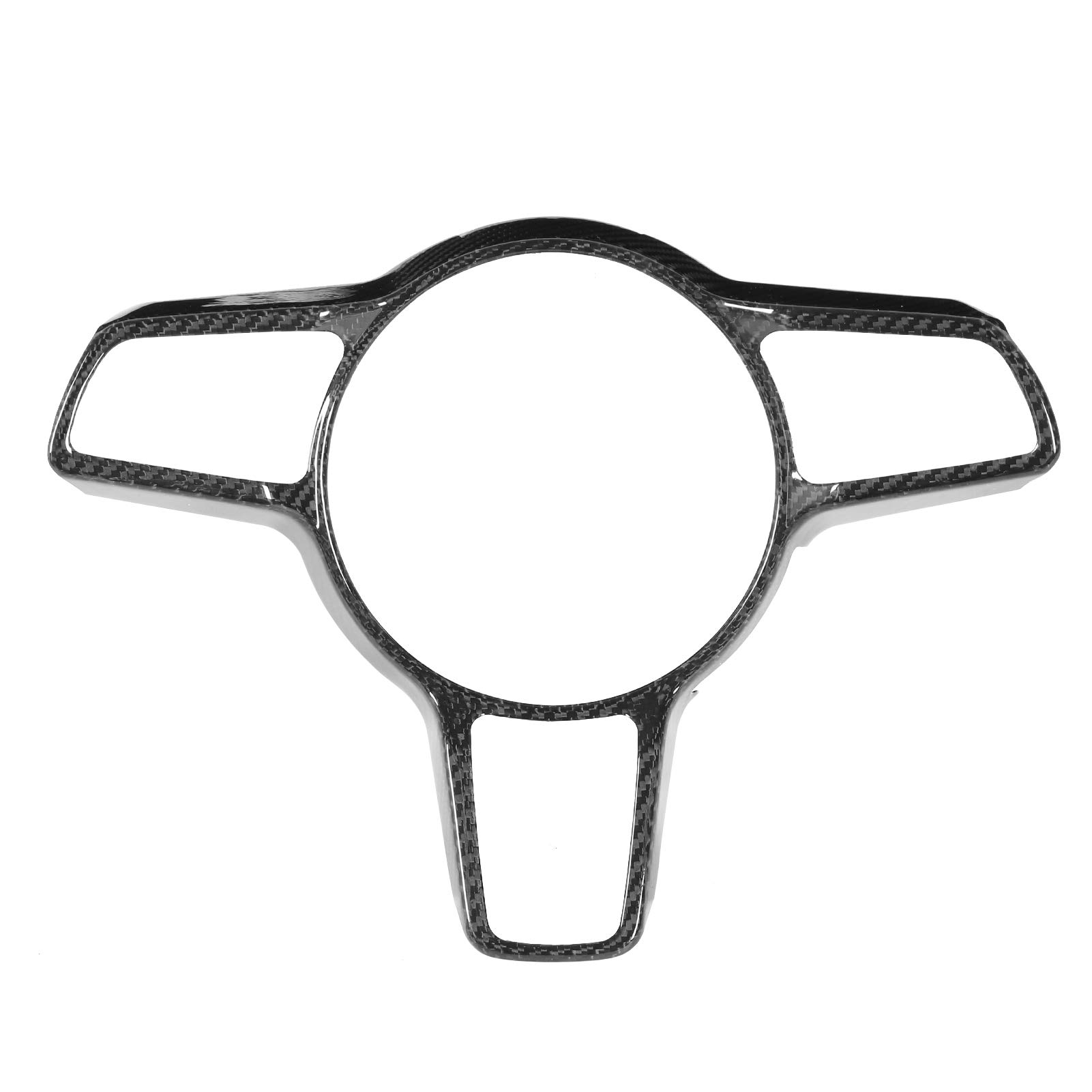 Carbon Fiber Steering Wheel Trim Cover - Universal Fit for Porsche Panamera, 911, Cayenne - Interior Decorative Sticker for Enhanced Luxury Look - Perfect for Car Enthusiasts & Customization