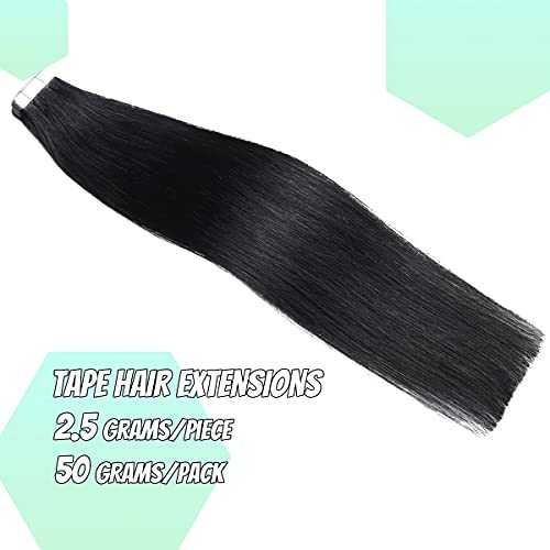 20 Pcs 50 Grams Tape in Human Hair Extensions - Remy Hair for Natural Look & Volume - Perfect for Daily Wear, Parties & Special Occasions