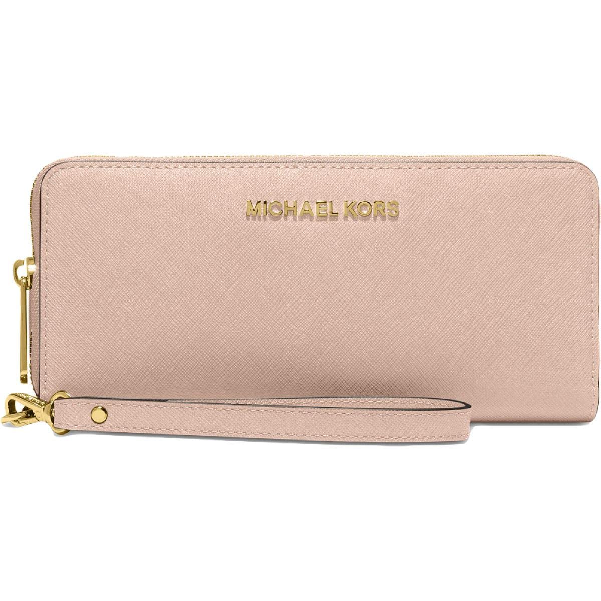 Michael Kors Jet Set Travel Continental Wallet - Stylish RFID-Blocking Leather Wallet for Women | Perfect for Travel, Shopping & Everyday Use