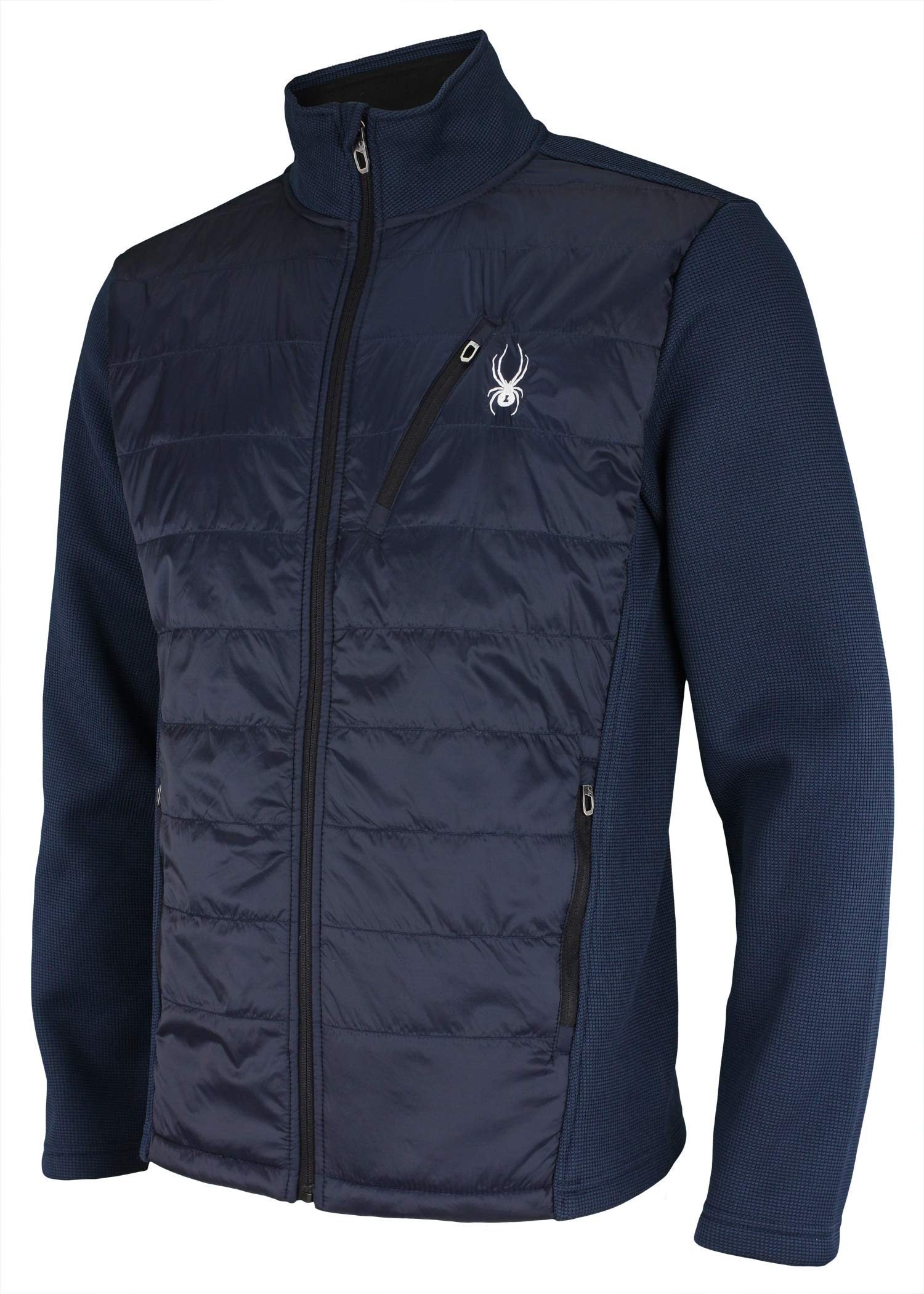 Spyder Men's Hybrid Jacket - Waterproof Windproof Insulated Ski Jacket for Winter Sports | Frontier Color | Size Small | Ideal for Skiing, Snowboarding & Outdoor Adventures