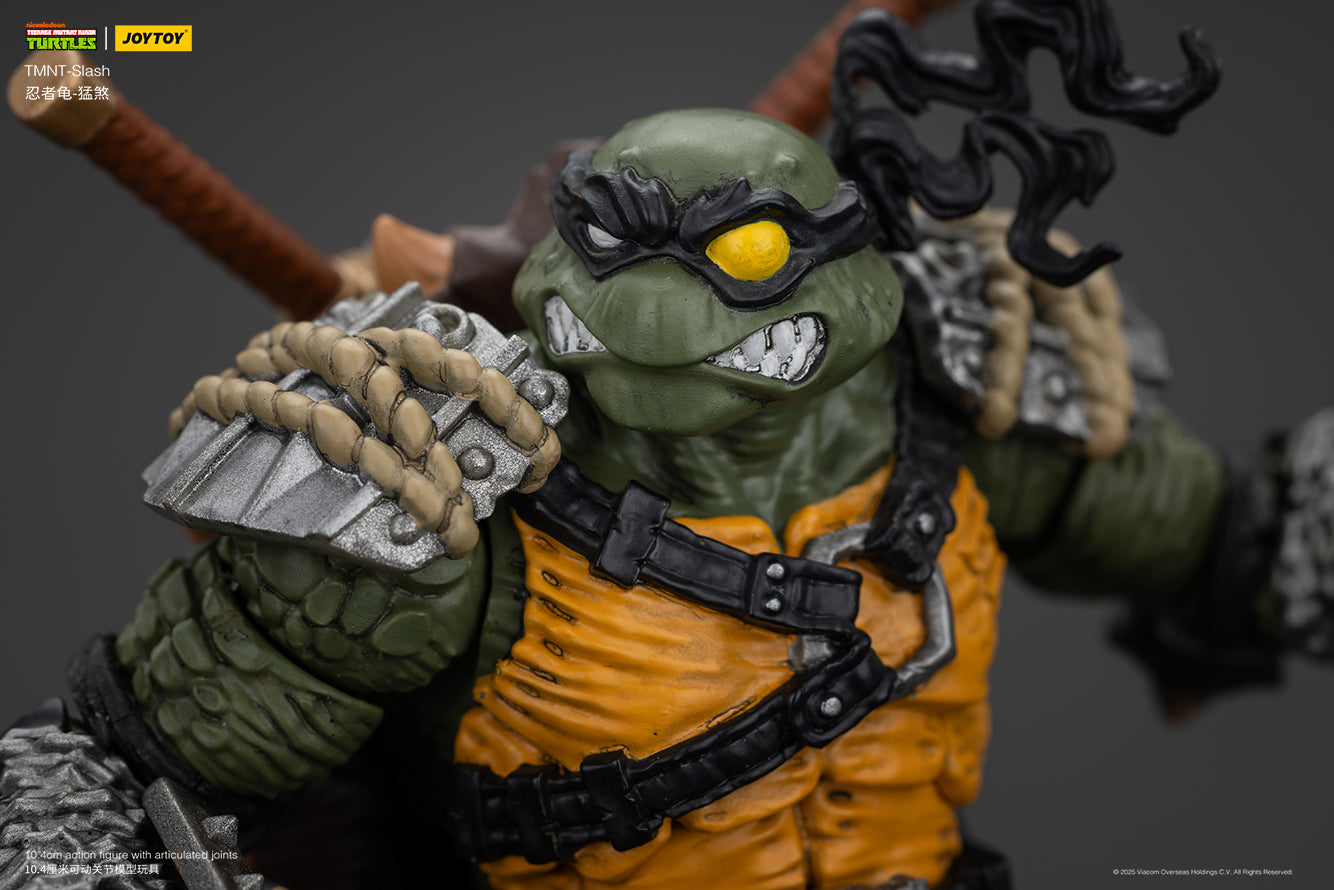 1/18 JOYTOY TMNT Slash & Tokka Action Figure Set - Collectible Ninja Turtle Villains for Display & Play - Perfect for TMNT Fans & Toy Collectors