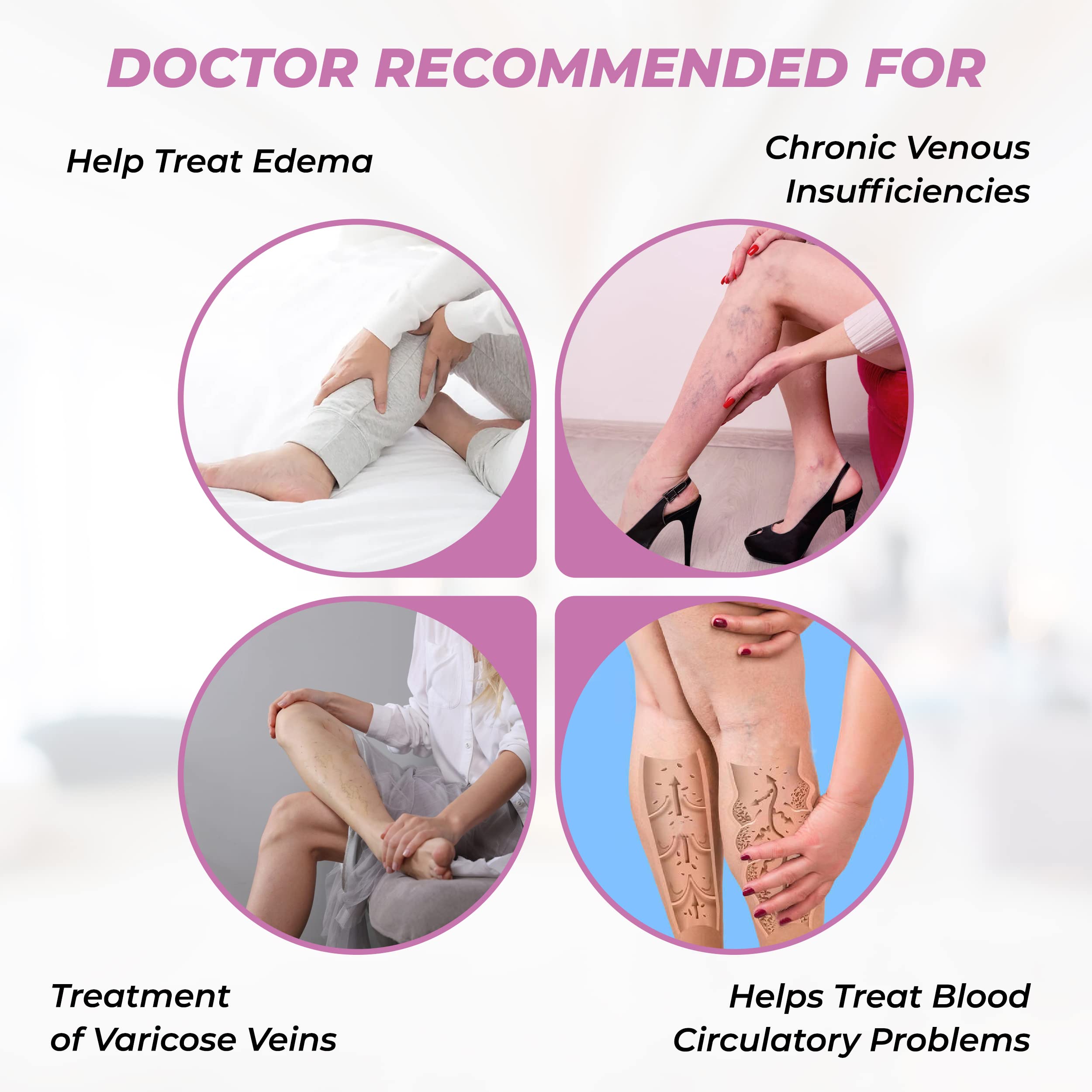 GABRIALLA Sheer Firm Compression Stockings 23-30 mmHg - Thigh High Medical Support Stockings for Women, Closed Toe Nude X-Large - Perfect for Varicose Veins, Swelling & Long Flights