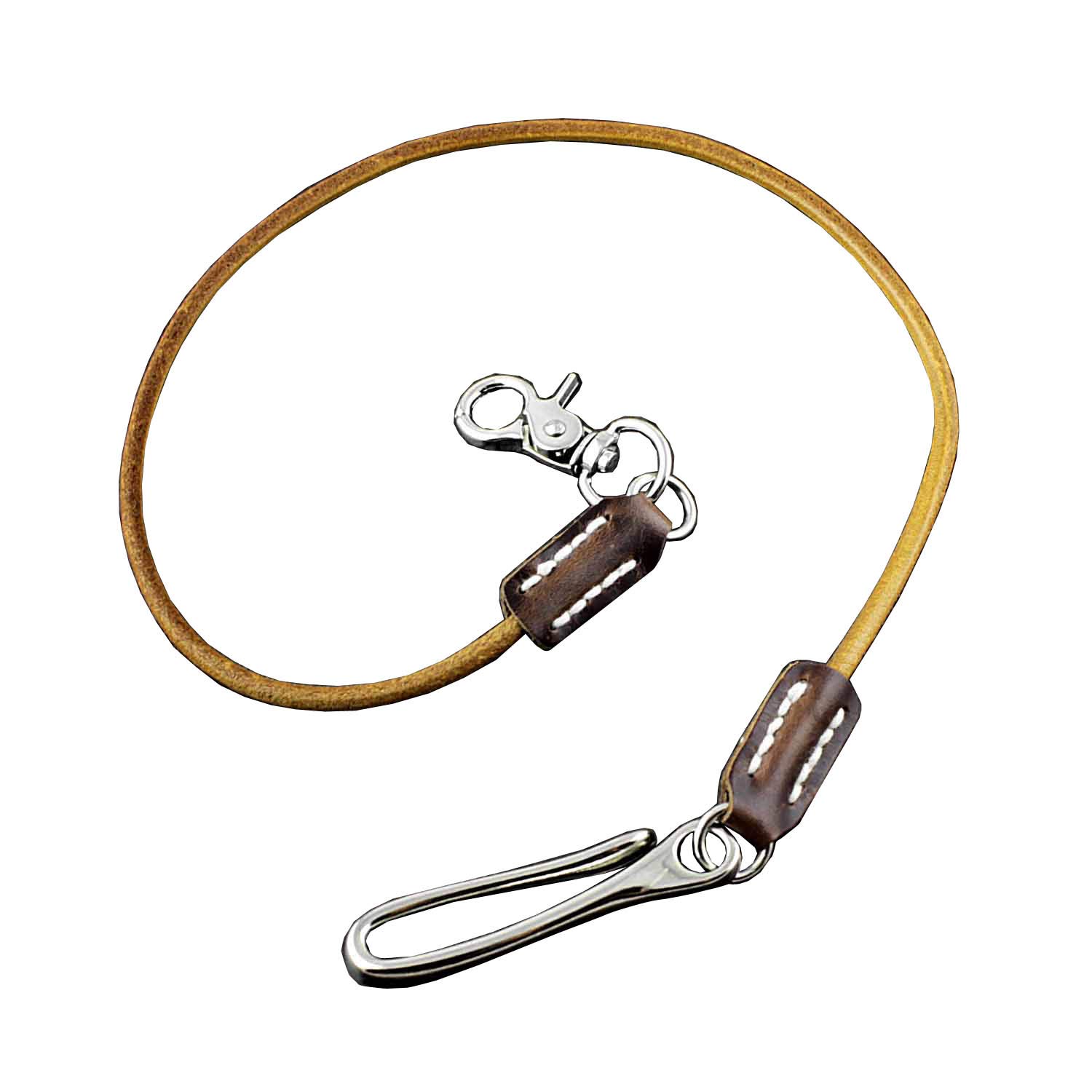Genuine Leather Wallet Chain for Men - Stylish Keychain Holder with Belt Loop - Perfect for Pants, Jeans & Everyday Carry (Model #KL02)