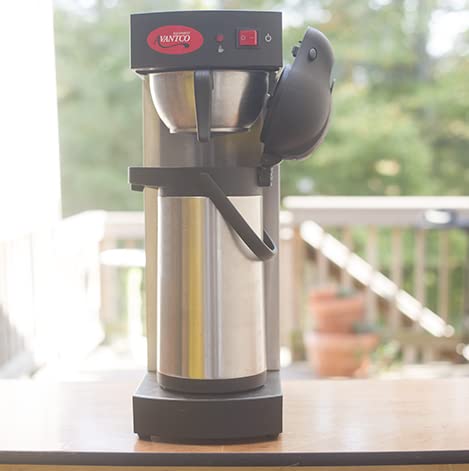 Avantco C15 Commercial Pourover Coffee Brewer - 120V Airpot Coffee Maker for Restaurants, Cafes & Offices - Perfect for High-Volume Brewing & Serving Fresh Coffee All Day