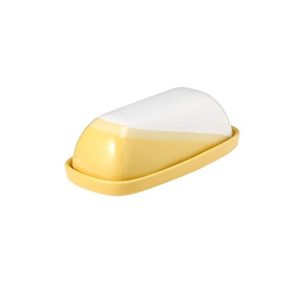 Ceramic Butter Dish with Lid - Airtight Butter Storage Container for Kitchen, Dining & Picnic - Household Butter Keeper Box for Freshness & Convenience