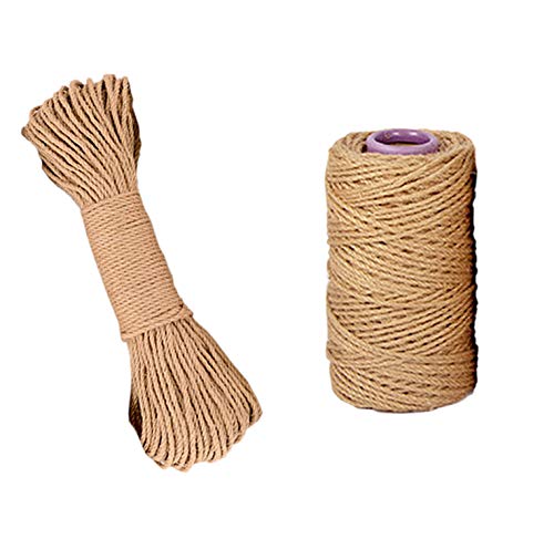 Natural Sisal Rope for Cat Scratching Post Replacement - Durable Twisted Fiber DIY Home Decor - Perfect for Pet Furniture, Crafts & Wall Hangings