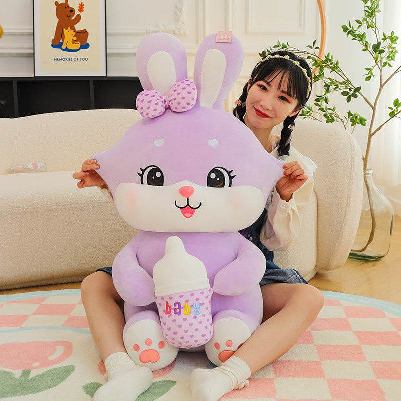Poffy: Giant Cute Bunny Plush Toy - Soft Stuffed Animal for Kids, Girls & Boys - Perfect for Cuddling, Nursery Decor, and Gift Giving