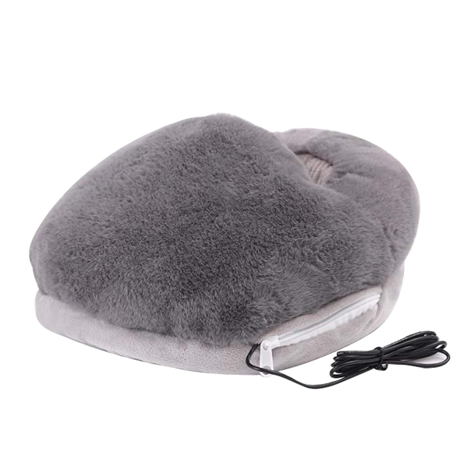 Electric Foot Warmer with USB Heating - Plush Soft Washable Foot Cushion for Winter | Office & Home Use | Cozy Heating Slippers for Cold Weather, Travel & Relaxation