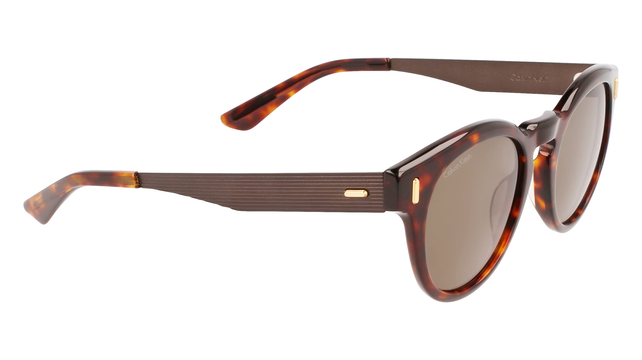 Calvin Klein CK21527S Panto Sunglasses for Women & Men - Polarized UV Protection - Fashionable Aviator Style for Outdoor, Driving & Travel