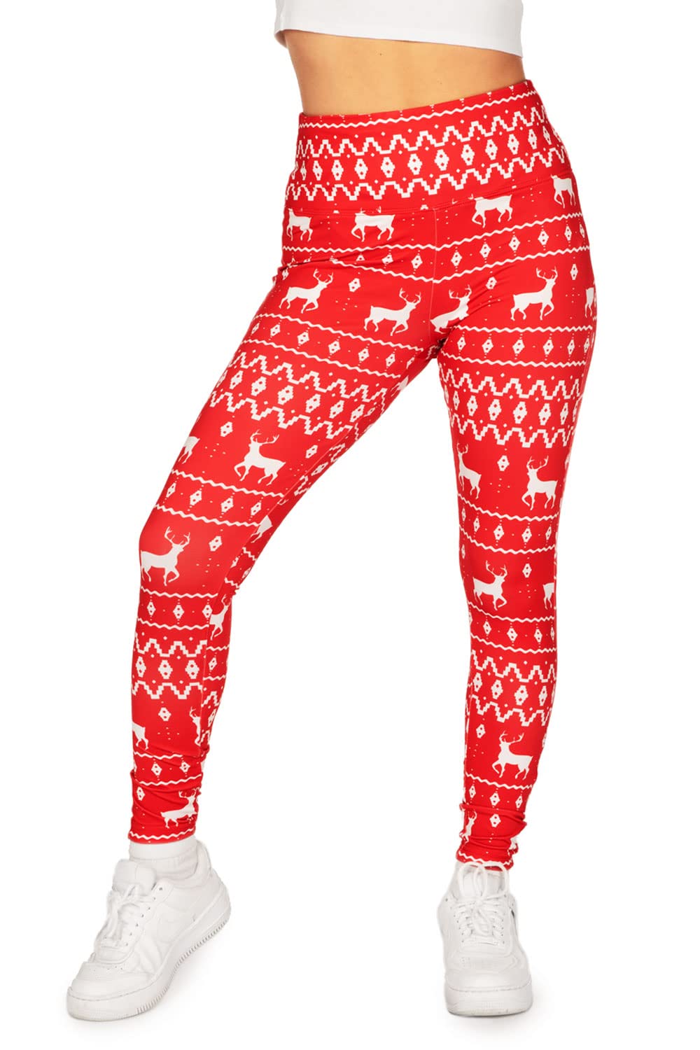 Festive Christmas Leggings for Women - Comfy High & Mid Waist Holiday Themed Leggings | Perfect for Xmas Parties, Family Gatherings & Winter Celebrations