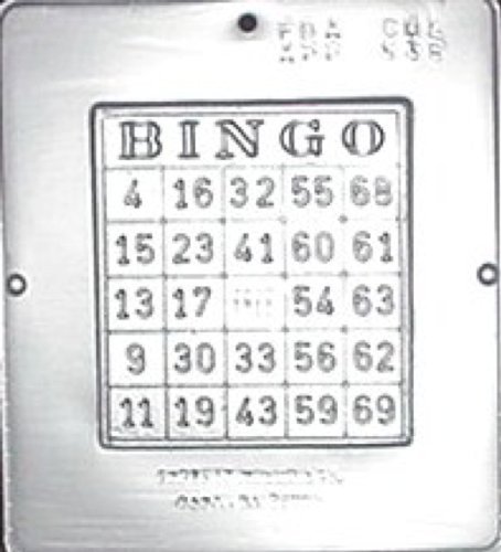 Bingo Card Chocolate Candy Mold - Silicone Baking Mold for DIY Chocolate, Candy, and Desserts - Perfect for Parties, Game Nights, and Holiday Treats