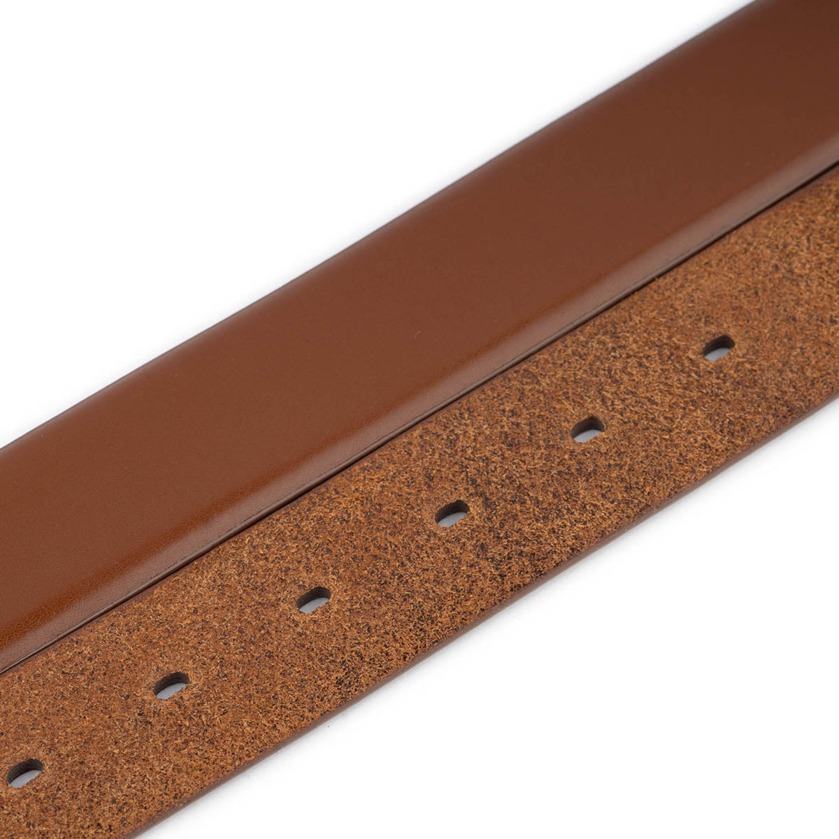 Genuine Light Brown Leather Belt Strap Replacement for Cartier Buckle - Men's Classic Dress Belt for Business & Formal Occasions