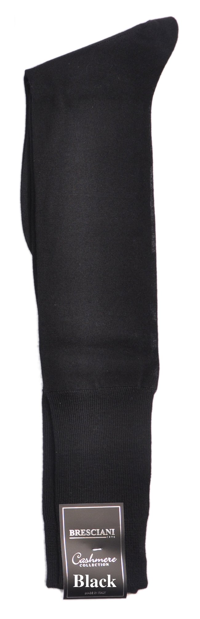 Bresciani Men's 100% Pure Cashmere Over-the-Calf Dress Socks - 1 Pair - Soft & Warm Luxury Socks for Business, Formal Occasions & Winter Wear