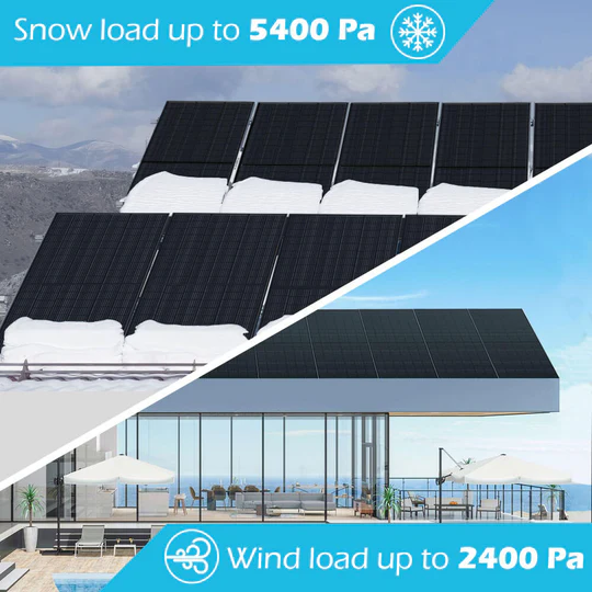 SunGoldPower 370W Monocrystalline Black PERC Solar Panel - High Efficiency 370 Watt Solar Module for Home, RV & Off-Grid Power Systems | Durable Weather-Resistant Design for Residential & Commercial Solar Projects