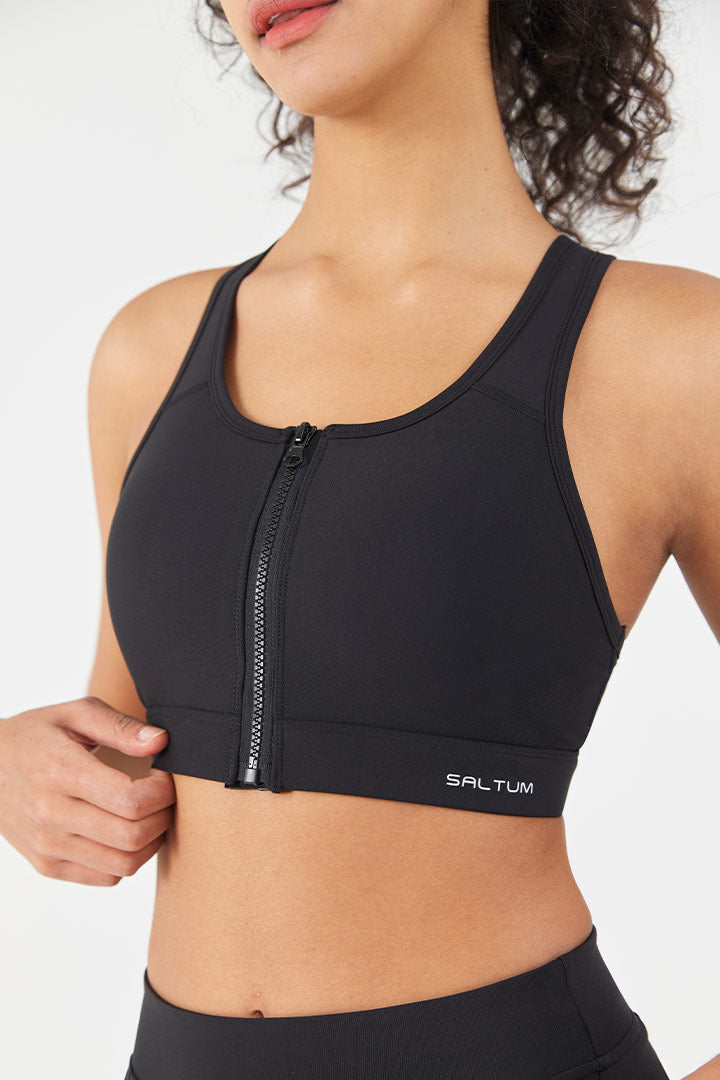 Women's Workout Front Zip Sports Bra & High-Waisted Yoga Shorts Set - Gym, Running & Yoga Activewear for Women